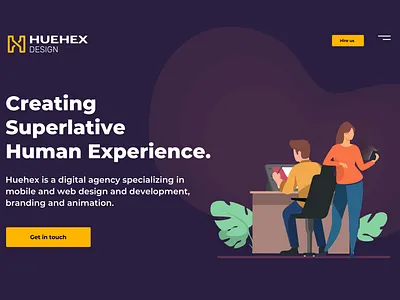 Huehex Website Redesign flat design illustration ui uiuxdesign webdesign website