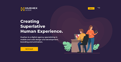 Huehex Website Redesign flat design illustration ui uiuxdesign webdesign website