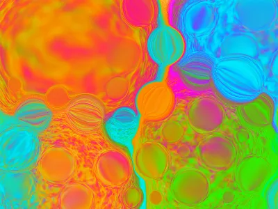 Macro 2d abstract bubble bubbles illustation illustration pattern procreate procreateapp space