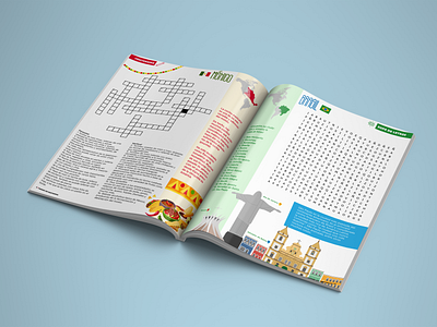 Puzzle book book brasil crossword design editorial illustration mexico mockup puzzle puzzle book