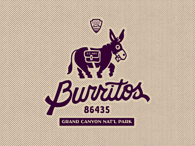 Burritos — Grand Canyon National Park baseball branding design grand canyon illustration logo mule national park sports logos