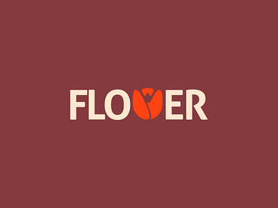 Flower logo concept brand branding design graphic illustration logo typography ui ux vector