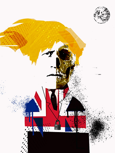 Never mind the Boris boris borisjohnson brand collage collageart cutandpaste design england flat identity illustration parliament politics primeminister retro typography uk