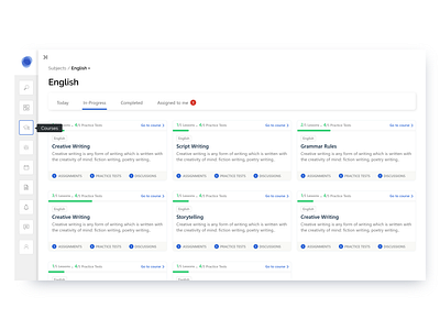 Student Dashboard dashboard ui education app students ui ux design