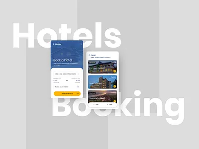 Hotel Booking App illustration ios app design minimal mobile ui ux uidesign