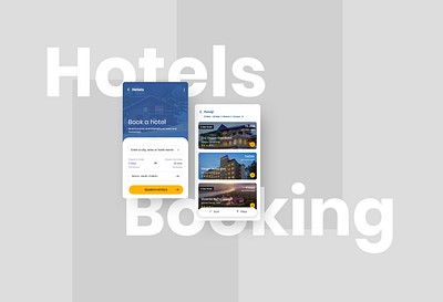 Hotel Booking App illustration ios app design minimal mobile ui ux uidesign