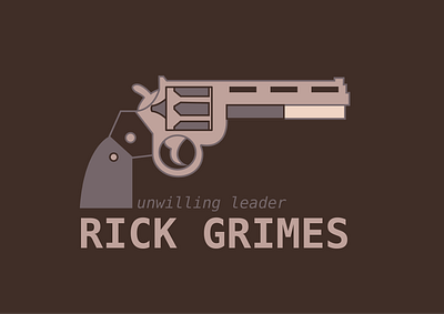 Rick Grimes art branding design icon illustration illustrator logo minimal netflix rickgrimes thewalkingdead