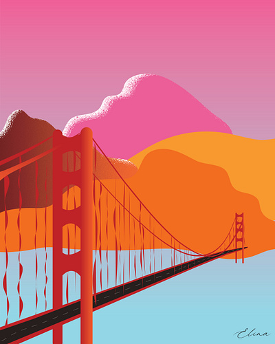 Bridge adobe illustrator design illustration travel