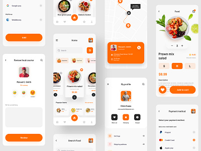 Eatko Food delivery Ui kit app app design delivery delivery app delivery service food food and drink food app foodie ios app live trace mobile app mobile app design mobile ui online shop restaurant ui design uidesign uiux