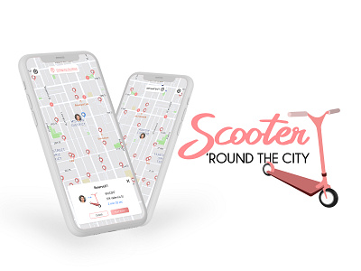 Scooter App Design app branding design product design ui ux