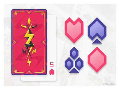 Card illustration poker card