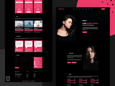 Darky | HTML 5 | Personal Portfolio, CV & Resume app brand branding clean concept creative design design dribbble flat graphic design illustration illustrator logo minimal portfolio resume typhography ui ux website