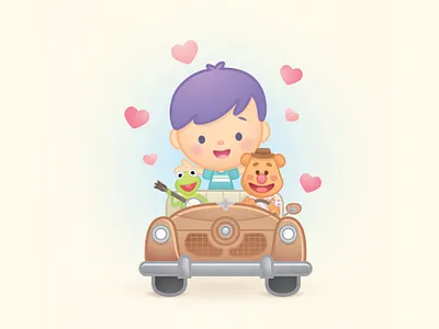Muppet Friends adobe illustrator character design childrens illustration cute disney illustration jerrod maruyama kawaii muppets vector