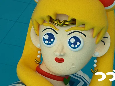 Sailor Moon redraw challenge 3d character character design fan art illustration render sailormoon sailormoonredraw