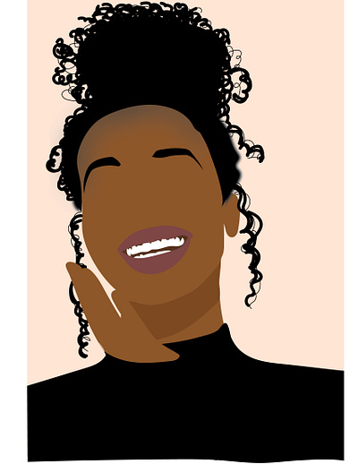 Laughing Girl adobe adobe illustrator animation design illustration illustrator maker minimal vector women empowerment