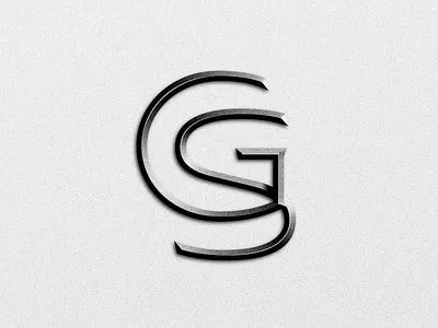 CSG Monogram badge design lettering logo monogram type typography