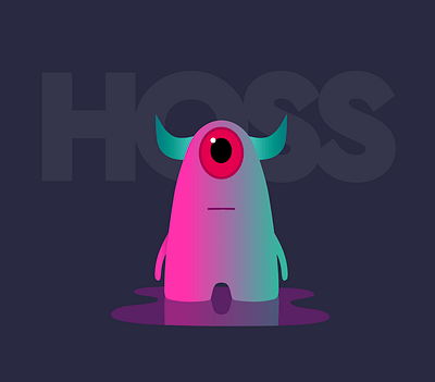 made for hoss.com branding cartoon character design dribbble fantasy illustration logo mascot monster