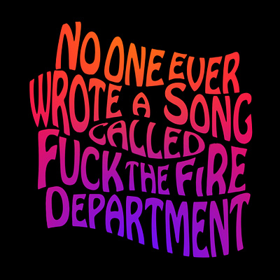 No One Every Wrote A Song... (Psychedelic) design psychedelic retro seventies sixties text typography