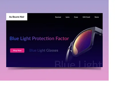 Au Beurre Noir - Website Redesign branding commerce concept darktheme landingpage minimalism modern sunglasses uiux visual art webdesign