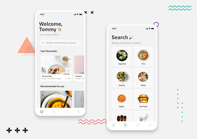 Minimalist Delivery App app deliveroo delivery app design ui ux