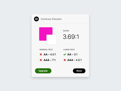 Updated Stark Contrast Checker UI a11y accessibility accessible branding color contrast contrast checker design getstarkco logo plugin product design stark startup ui ux web design