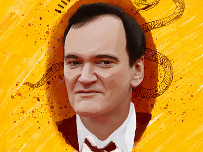 Quentin art blood digital art illustration movies painting photoshop pulp fiction quentin tarantino