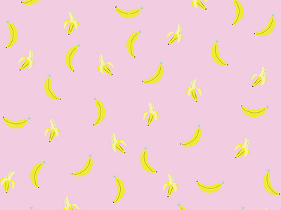 Banana Cutie Pattern artwork children book illustration design fine art illustration pattern stationery design vector