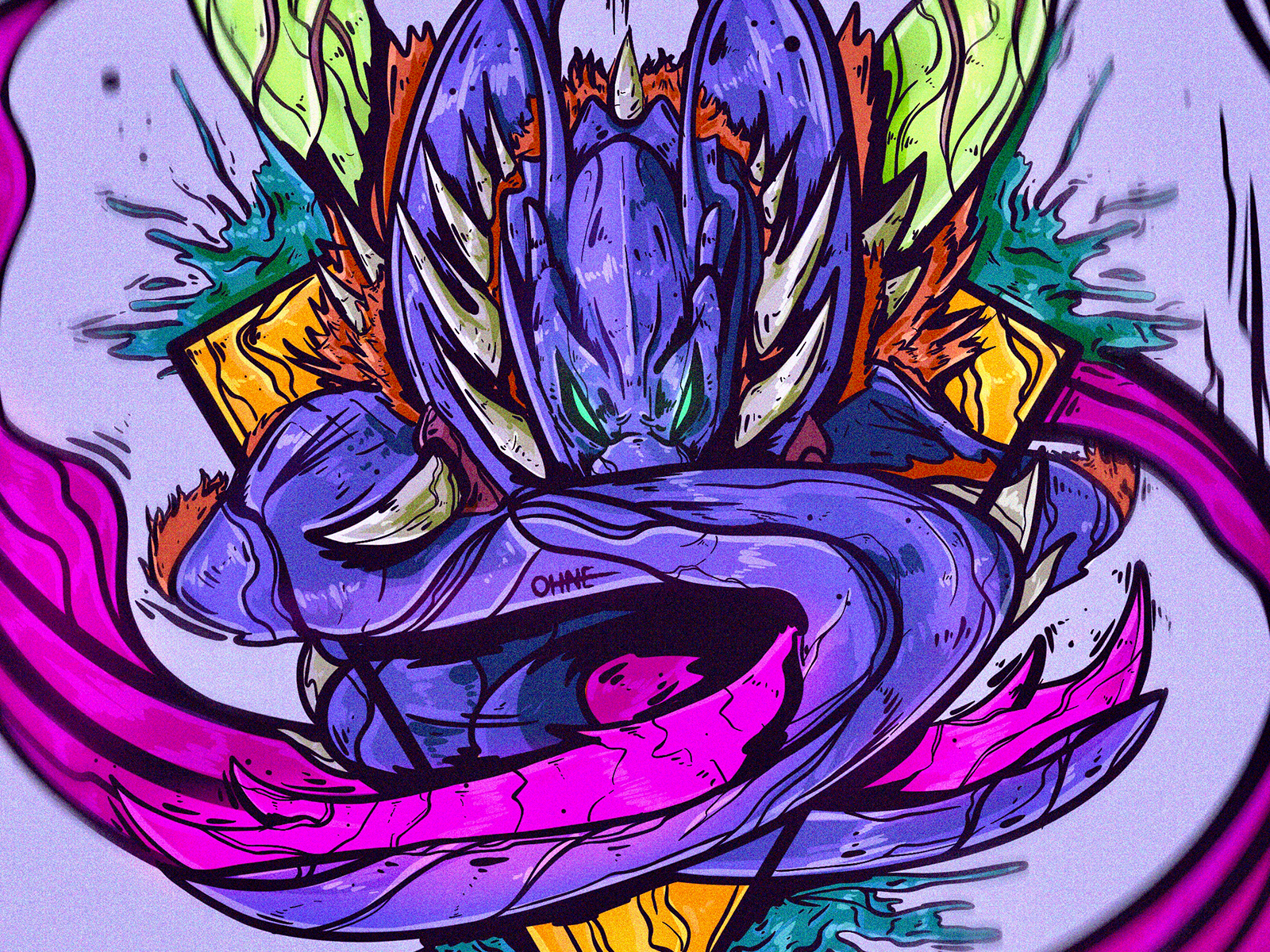 Kha'Zix Fanart by Ohne Hals on Dribbble, image size:1600x1200