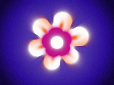 🌸 animation blur dark flower gradient grain graphic design light loop moon sun transition