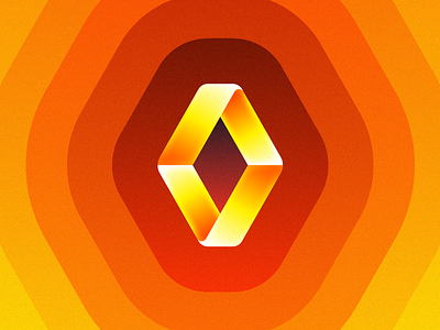 Futuristic Logos #14 - Renault 3d auto automotive brand identity branding business corporation car french concept cyber punk freelance designer future glow shine light gradient gradients layer layers logo mark symbol icon mihai dolganiuc design nft metaverse redesign tech technology vision web3