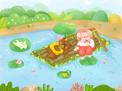 游湖 illustration