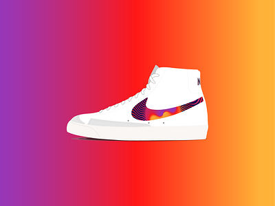 Nike x Tame Impala Blazer blazer nike psychedelic sneaker sneaker art sneakerhead tame impala