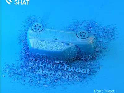 Don t Text And Drive @advertising @c4d @cinema4d @design @inspiration @visual adobe illustrator adobe photoshop design illustration