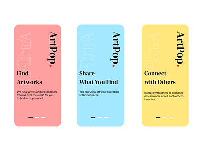 Daily UI 023 Onboarding app art daily 100 challenge daily ui 023 dailyui design designer mobile onboarding uidesign user experience user interface ux design