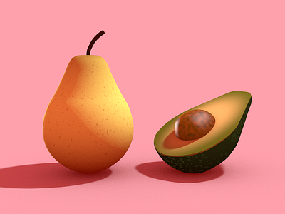 Realistic Fruits 3d 3d art 3d illustration 3d modeling c4d c4dfordesigners