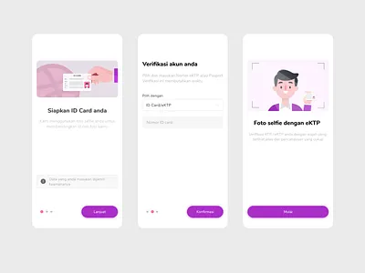 Micro Interact KYC Verify adobe xd android app android ui branding flat illustration interace interaction design kyc logo micro interaction ui ux