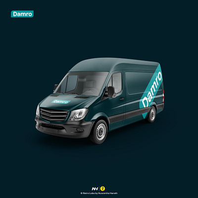 Vehicle Warp Design - DAMRO brand design brand identity branding design flat identity branding logo logo design minimal minimalist