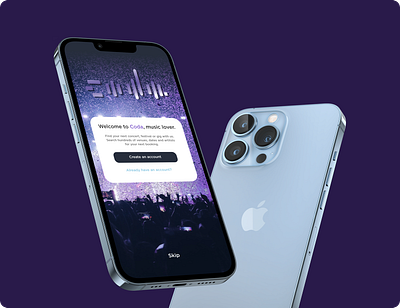 CODA - Music Events App. UX/UI Design app design graphic design ui ux
