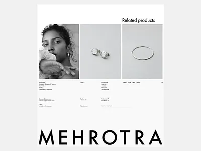 Mehrotra art direction e commerce fashion ui ui design ux ux design website