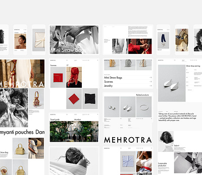 Mehrotra art direction e commerce fashion ui ui design ux ux design website