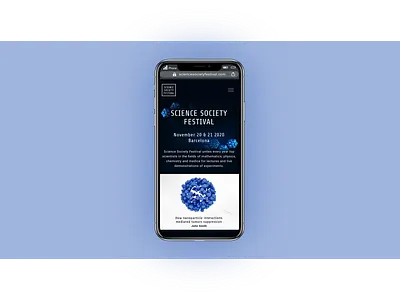 Responsive Science Festival site design festival responsive science ui