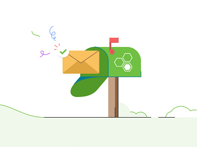 Eleyo Mailbox alert app box branding card company design email icon illustration invite mail mail box marketing message mobile ui ux web