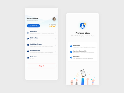 My Account ( Micro interact ) adobe xd android app android ui apple blue branding design dribbble figma flat flatdesign interace interaction design ios logo ui web xd