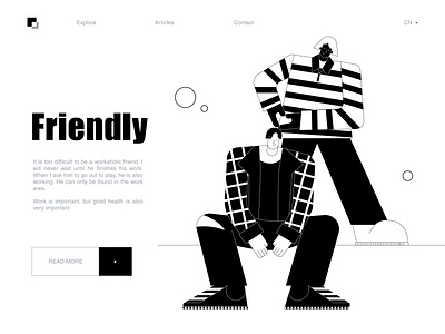 友谊插画 design illustration ui