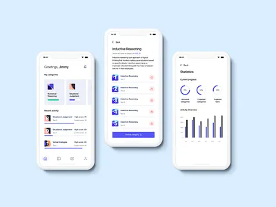 Assessments Tests Practice app design ios product design ui ux