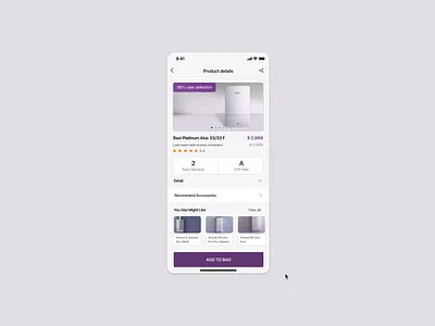 Product detail page interaction animation app cart design detail page details page ecommerce interaction online shopping online store product product detail shopping ui uiux uiuxdesign
