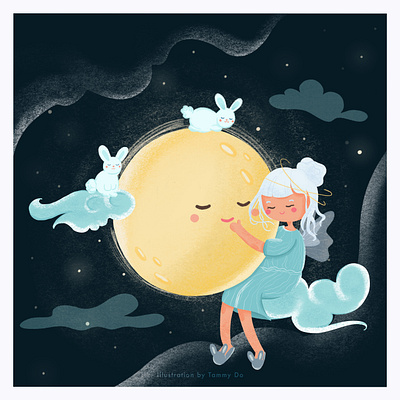 Moon Lover - Mid Autumn Festival illustration art illustrations illustrator kids illustration lunarnewyear youth