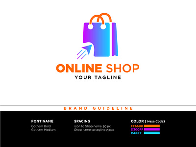 Online Shop logo design awesome logo awesome logo for online shop digital shop logo flat logo minimal logo modern logo modern online shop logo. professional logo shop logo smart shop logo unique shop logo