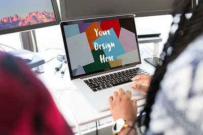 Working on MacBook Pro Mockup [Free PSD Download] computer download free download free mockup free psd freebie laptop mac macbook mock up mockup mockup psd pro screen