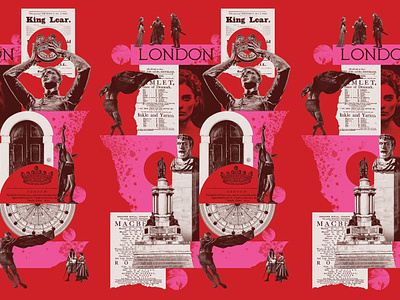 London Theatre Collage actors collage graphic design illustration london magazine people texture theatre vintage